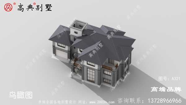 农村新中式住宅三层自建别墅