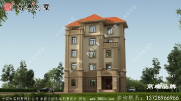 自建五层楼别墅效果图