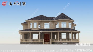 农村两层别墅效果图