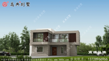 现代风格大面积二层自建房屋住宅别墅