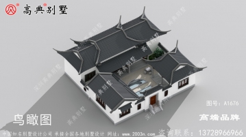 单层中式别墅效果图