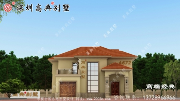 乡村自建两层楼的设计图，外观大气，看着就有面子。
