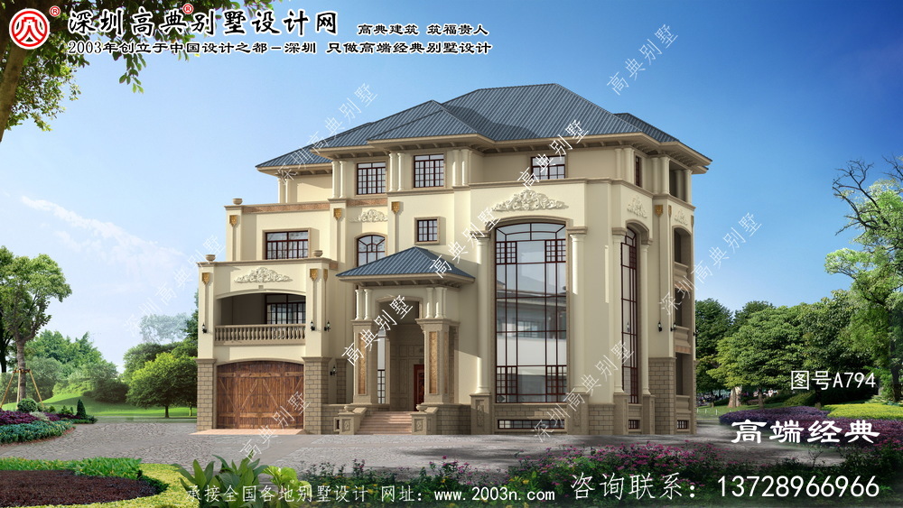 巢湖市漂亮豪华复式别墅设计图