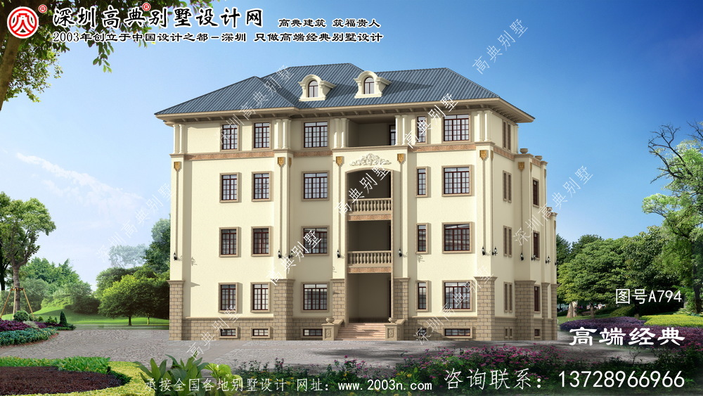 巢湖市漂亮豪华复式别墅设计图