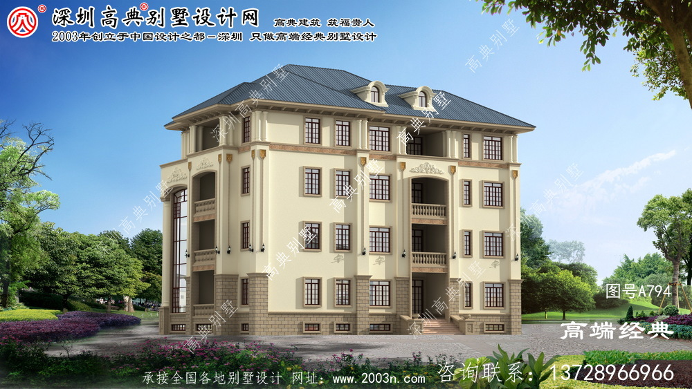 巢湖市漂亮豪华复式别墅设计图