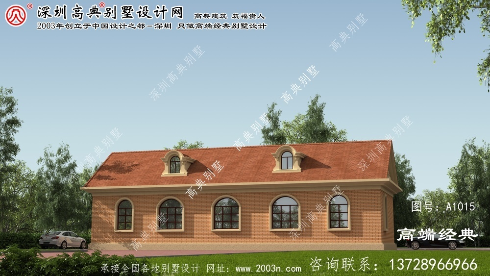 历城区小别墅外观实景图