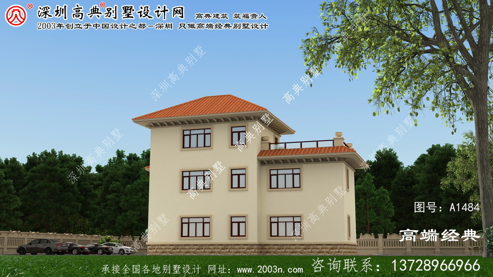 河间市三层别墅设计图	