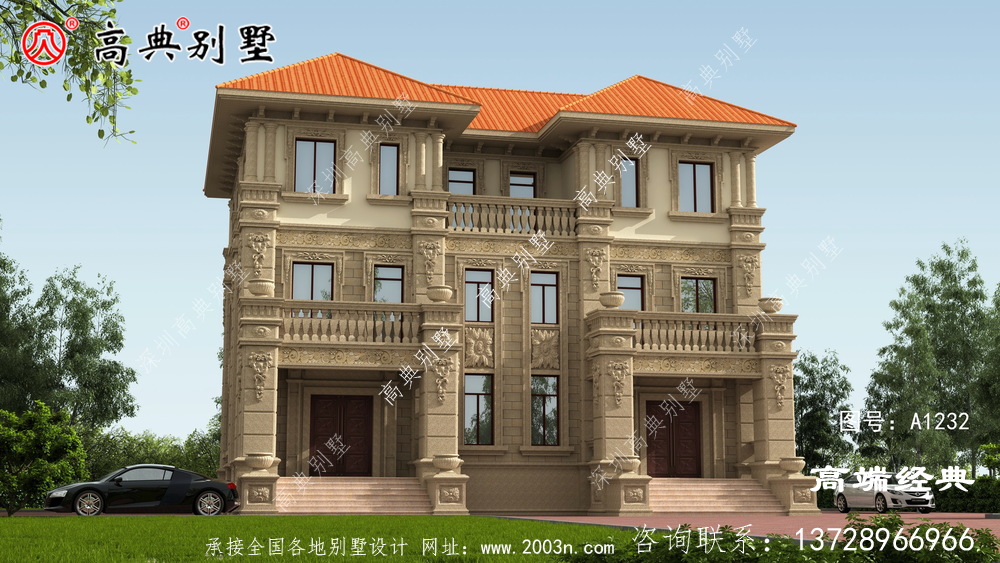 彭阳县农村建房双拼别墅