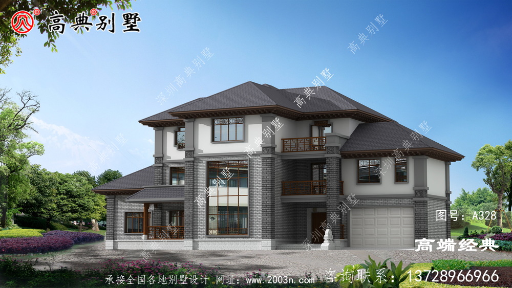 农村建房占地314平，实用大方