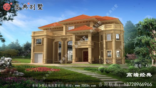 农村314平米自建房图田园生活