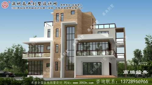 辰溪县清爽自然的三层现代风格的别墅，造价低廉，适合每个村庄的人
