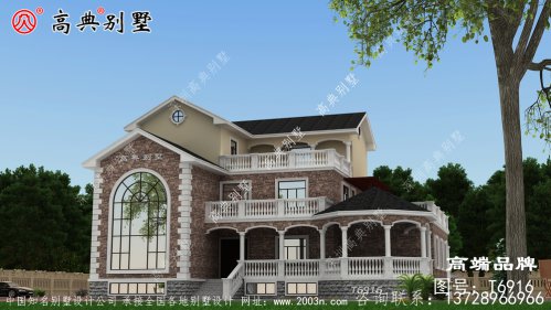 国外别墅外观效果图提适合农村建的田