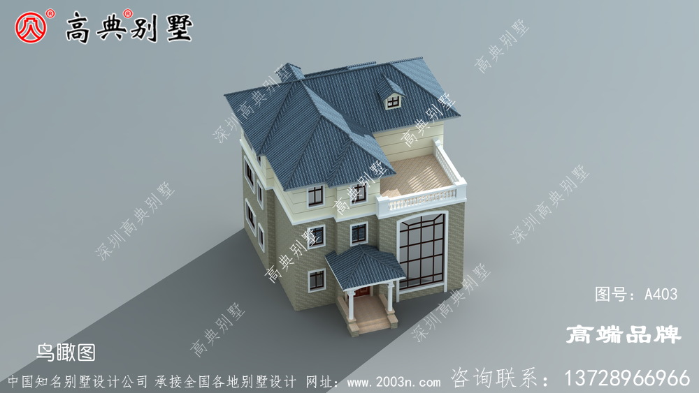 三层新农村房屋设计图造型都非常的气派。