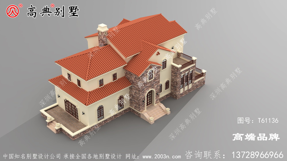 房屋设计图农村两层整体设计朴实大气，精致实用。