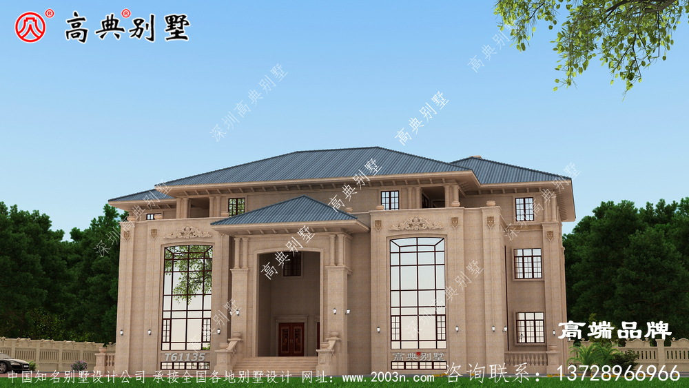 农村2层设计图沉稳庄重。