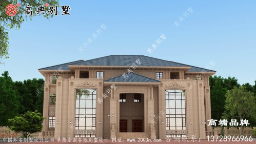 农村2层设计图沉稳庄重。