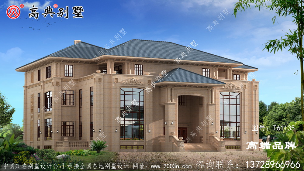 农村2层设计图沉稳庄重。