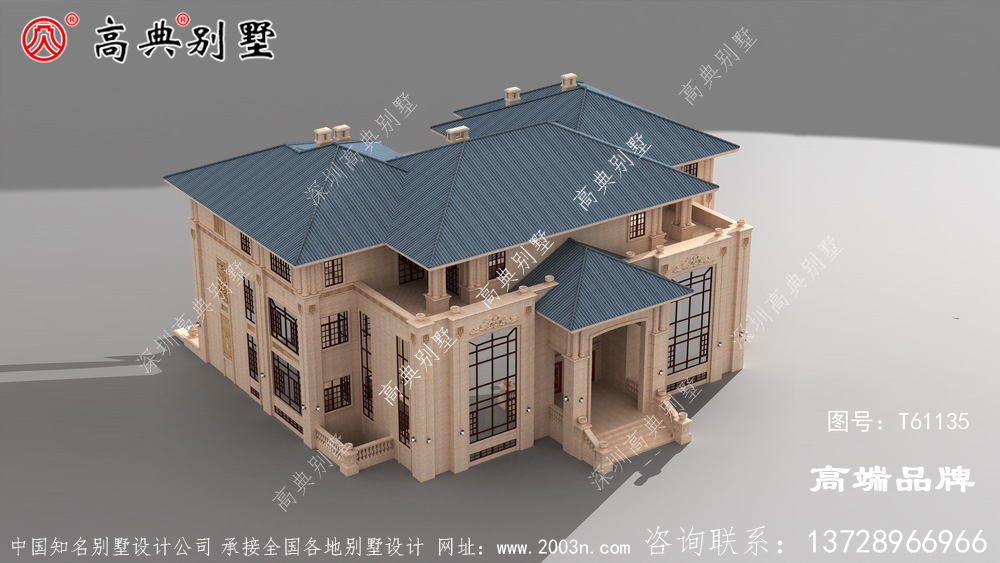 农村2层设计图沉稳庄重。