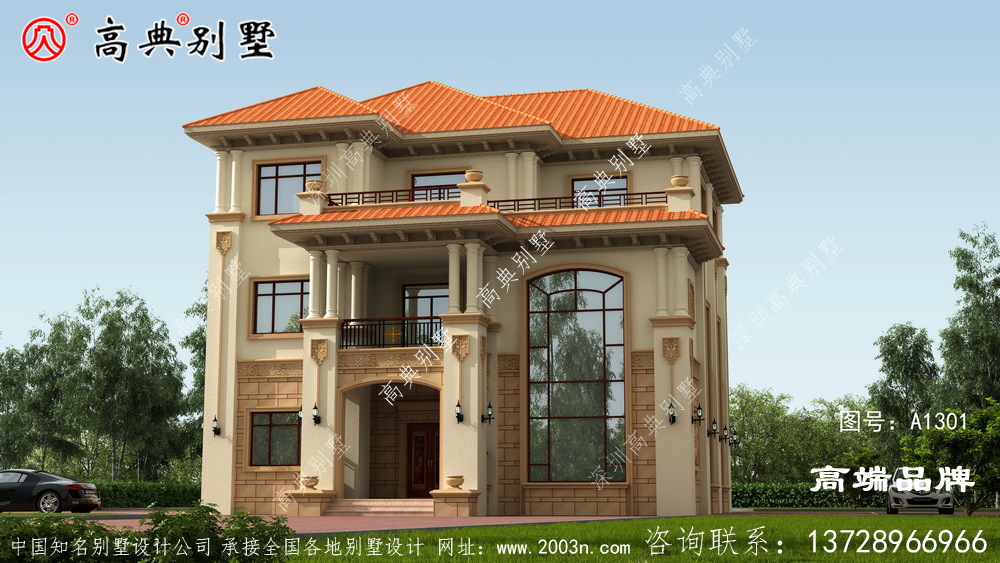 农村别墅外观效果图大全在农村建的热火朝天，图纸快收藏好