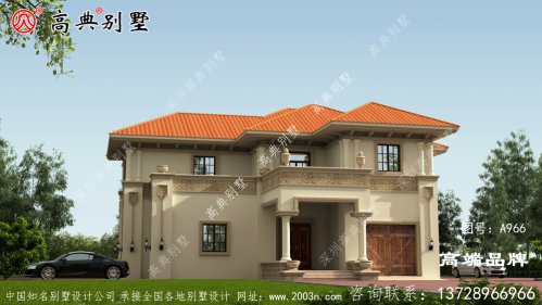 农村户型设计图外观华丽古典	