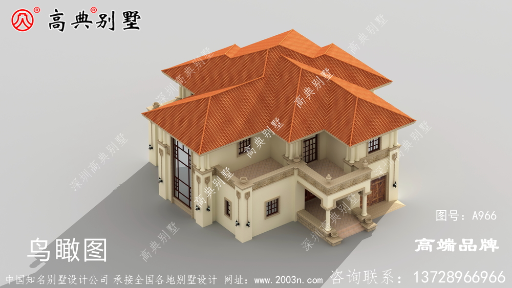 农村户型设计图外观华丽古典	