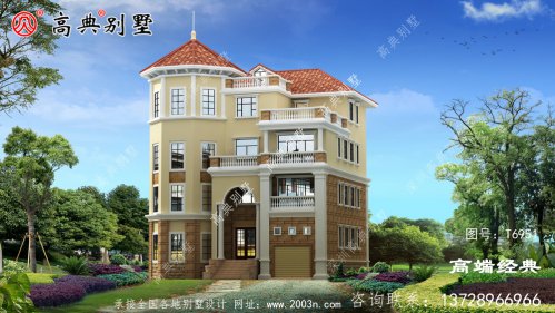 四层别墅布置图让别墅多了一份色彩，