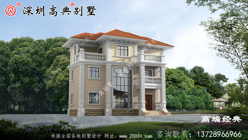 独栋三层别墅这样建，绝对没有人敢说你土，奢华大气，图纸快快收藏好