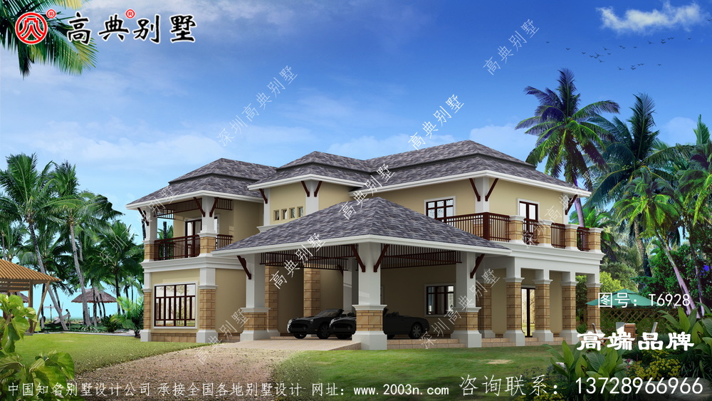 不同类型，不同风格的别墅户型图