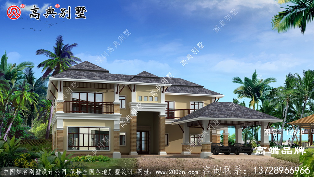 不同类型，不同风格的别墅户型图