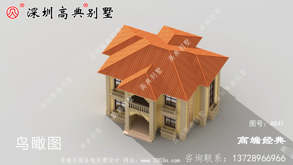 洋气二层农村别墅设计图，符合建筑审美的同时，满足日常生活所需