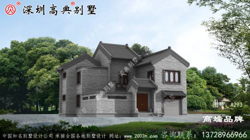 现代中式风二层别墅设计图，7室4厅4卫