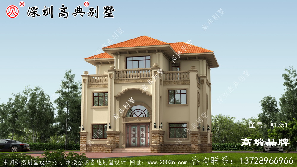 乡村 三层别墅 ，高端大气 上档次 ，全村 最美 ！