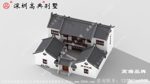 二层农村自建房设计图，造型虽不显眼，却经济实用，享受简单宁静