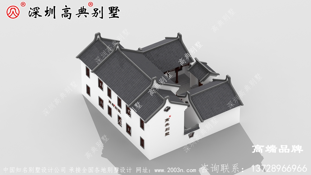 二层农村自建房设计图，造型虽不显眼，却经济实用，享受简单宁静