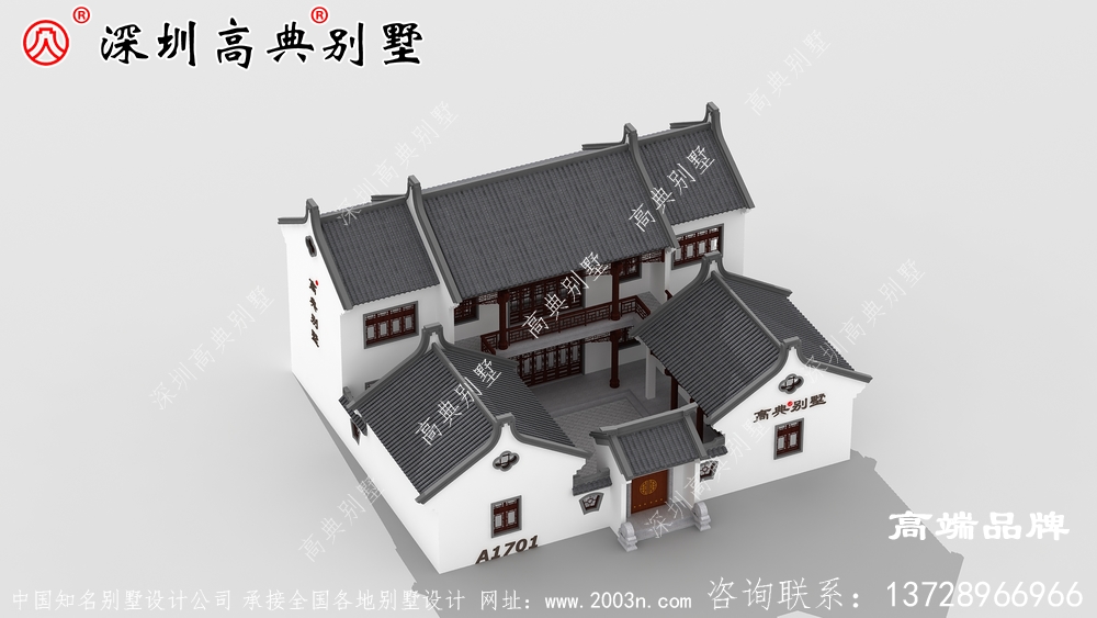 二层农村自建房设计图，造型虽不显眼，却经济实用，享受简单宁静