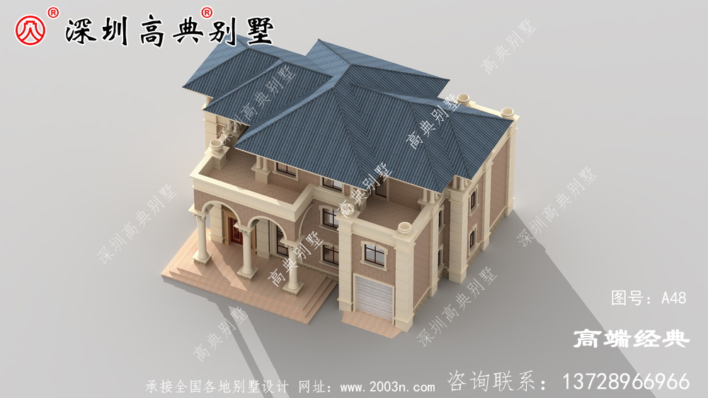 农村二楼半自营住宅照片，户型合理实用，适合农村建设。