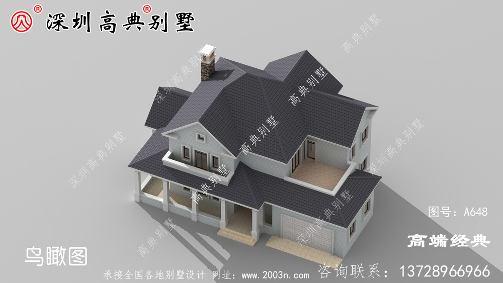 乡村二层别墅的最佳设计图，我也好想住在这样的房子里。