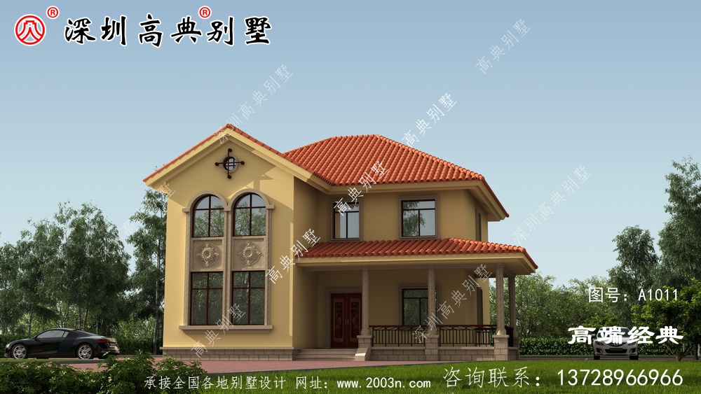乡村一楼半的房子设计图，既省钱又舒适，可以给父母盖养老房。