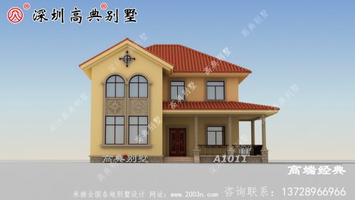 乡村一楼半的房子设计图，既省钱又舒