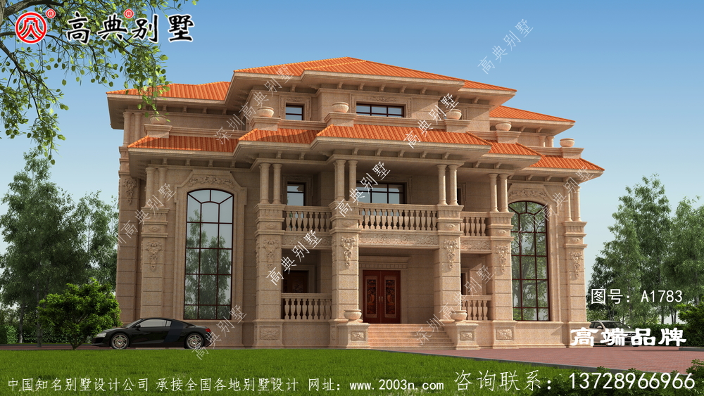 简单大气的欧式石材别墅既美观又实用，关键是经久不过时
