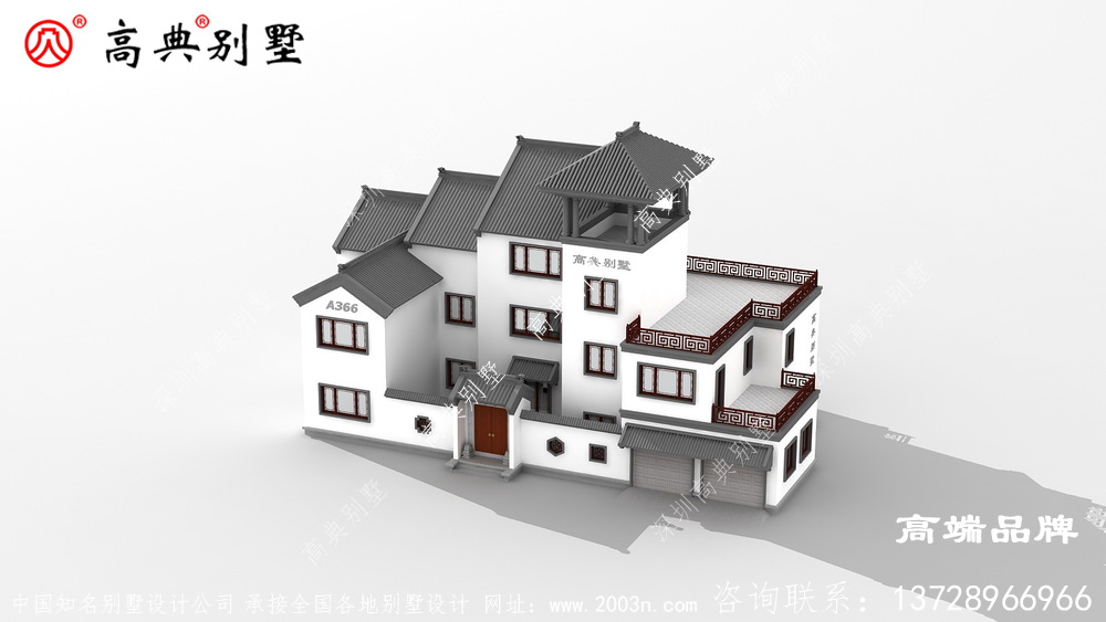 中式庭院符合80后 、90后的建房审美标准