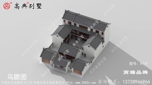 中式三层庭院别墅，让你的家与众不同