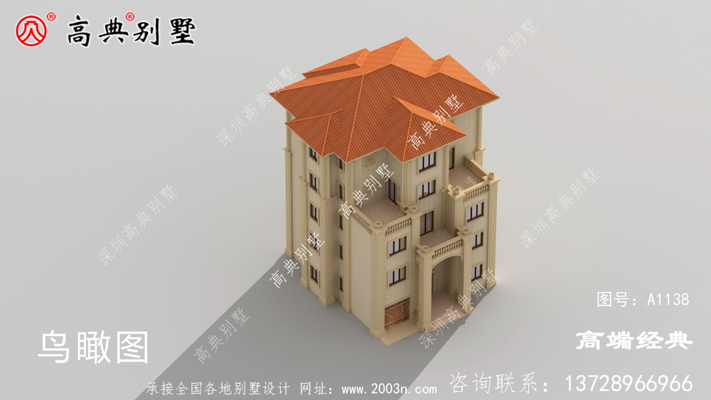 这款欧式别墅，颜值高，室内布局也很好。